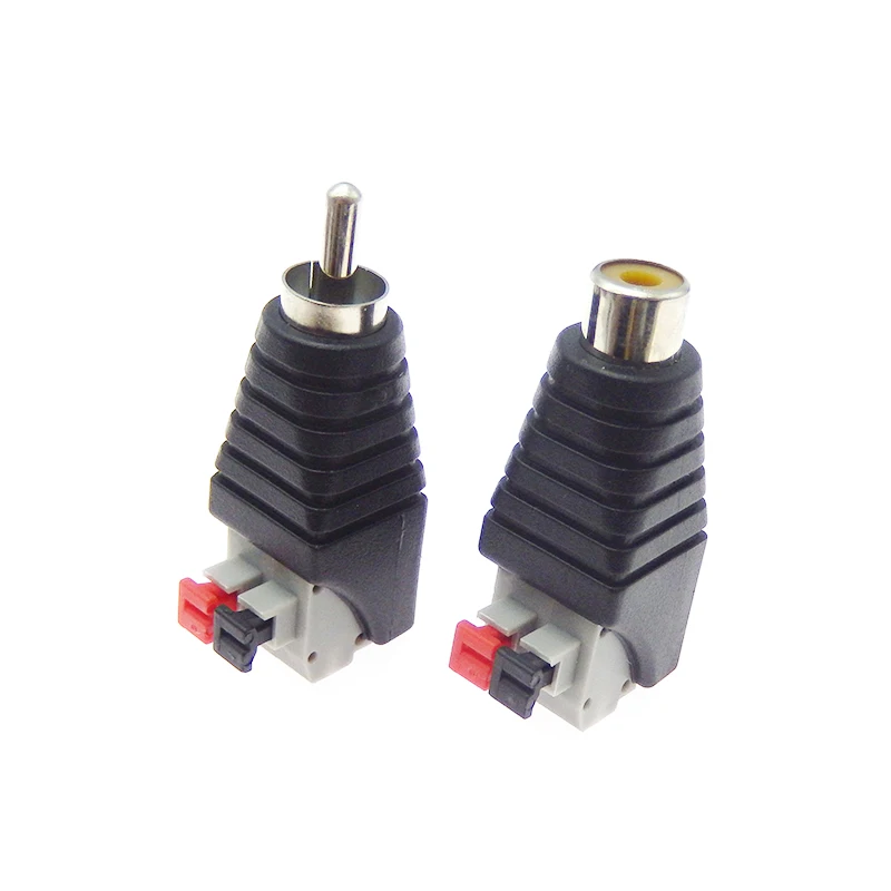 Adaptador RCA de 5 uds., conector de altavoz, Cable Universal A/V a enchufe macho RCA, conector hembra, Terminal de prensa para Cable de Audio - imagen 3