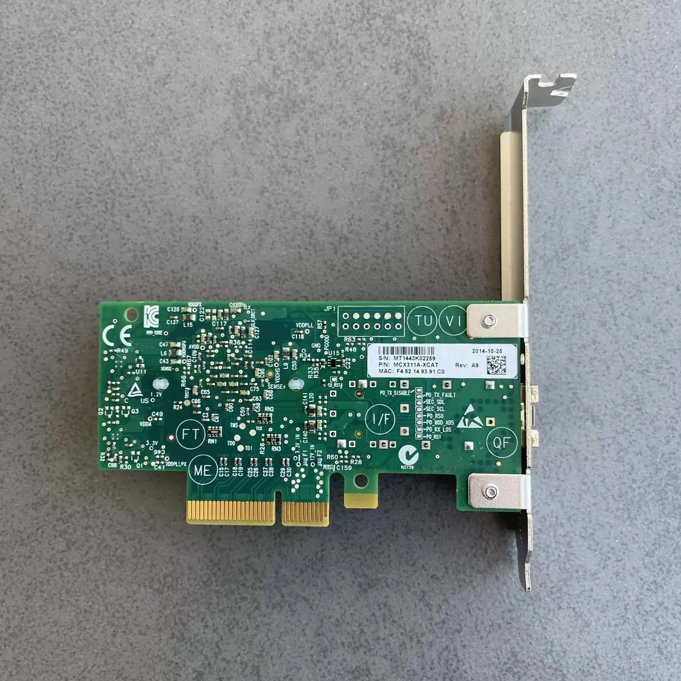 Mellano MCX311A-XCAT CX311A ConnectX-3 ADAPTADOR DE RED de puerto único TARJETA ETHERNET - imagen 2