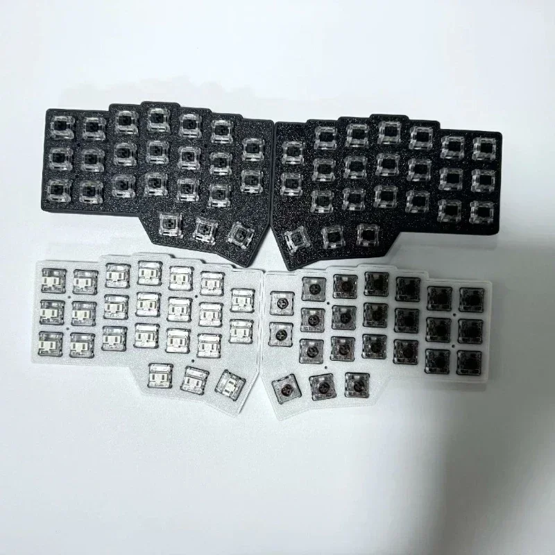 Kit de teclado dividido Corne V4.1, carcasa PLA personalizada, teclado dividido Corne con cable de intercambio en caliente RGB para Vial Ergonomics Cherry Choc V1 V2 - imagen 3