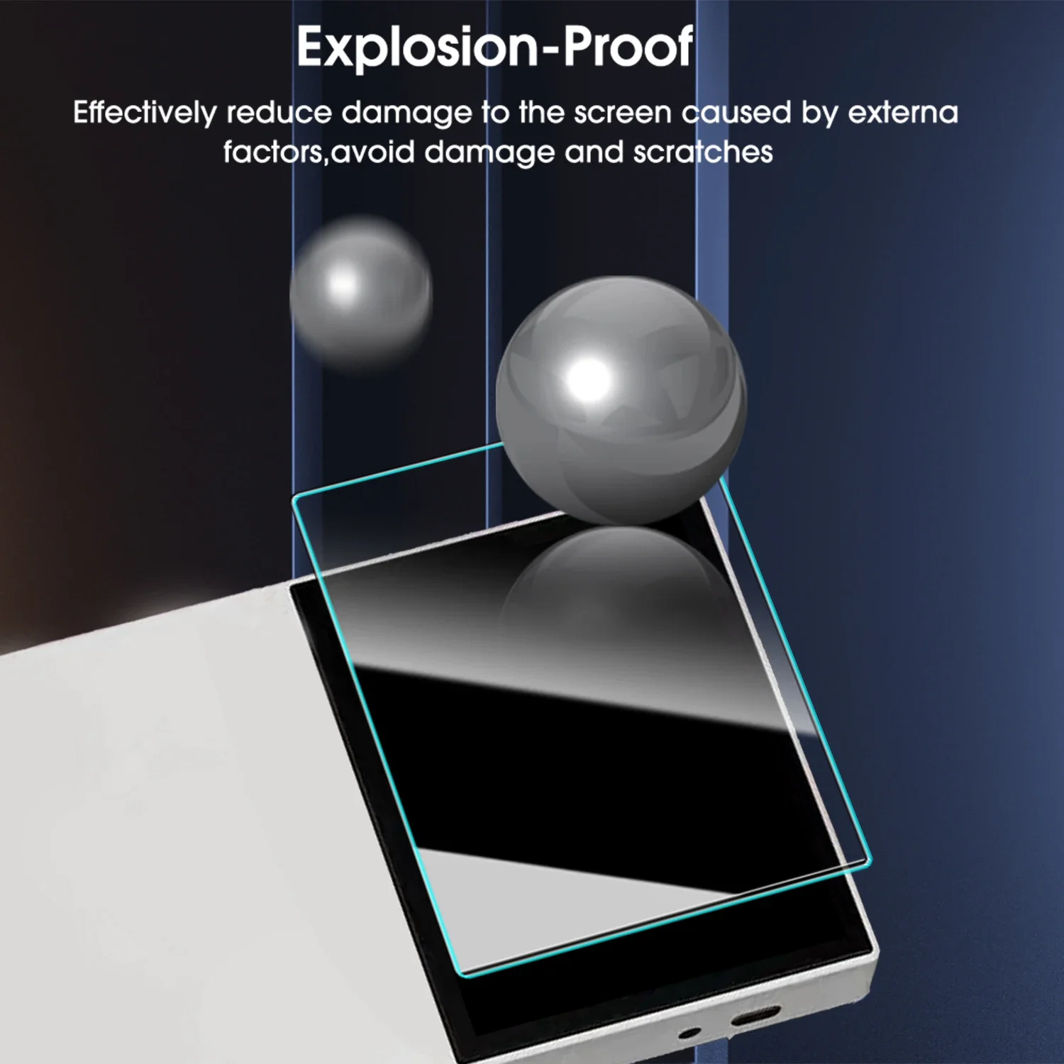 Para R36 Max películas protectoras de pantalla de vidrio templado 9H protectores de pantalla antiarañazos ultraligeros accesorios de consola de juegos - imagen 3