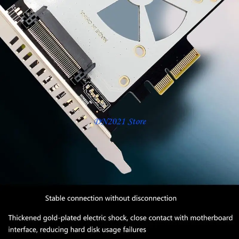 Convertidor F3KE SFF 8639 a PCIE PH46 a PCIe Risers NVMe SSD tarjeta expansión diseño mejor disipación del calor - imagen 2
