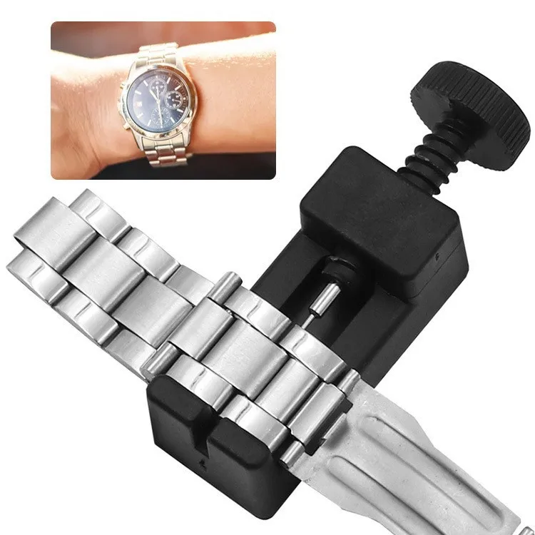 Herramienta de extracción de acero inoxidable, ajustador de Metal, correa de reloj, enlace de pulsera, Kit de eliminación de Pin dividido, herramienta de correa de reloj para hombres y mujeres