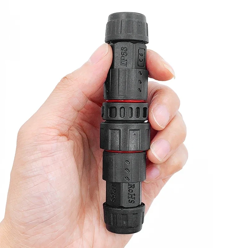 Conector macho hembra M19 resistente al agua IP68 2 3 4 5 pines conectores de Cable de bloqueo de tornillo 500V 20A 10,5mm enchufe de aviación eléctrica - imagen 3