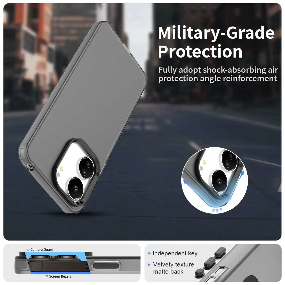 Funda esmerilada para Xiaomi Redmi 13C, funda Redmi 13C, Fundas, carcasa mate translúcida, parachoques de teléfono para PC Redmi 13C - imagen 5