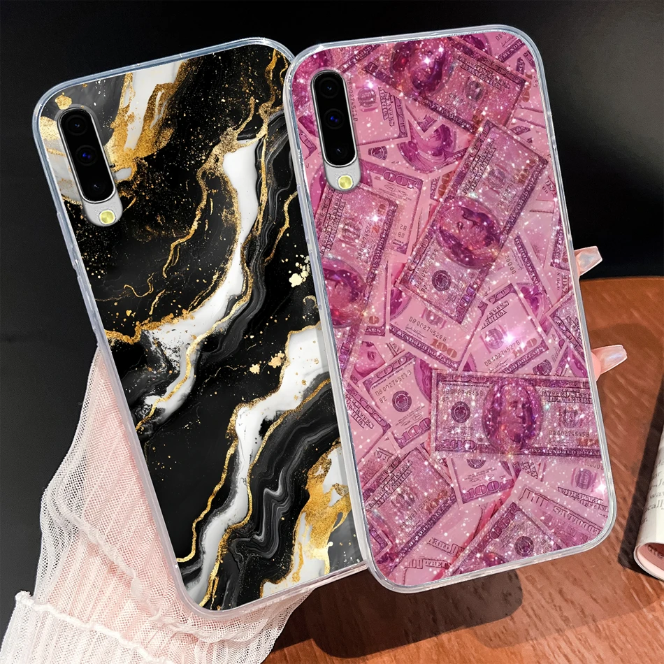 Para Samsung Galaxy A50 A50S A40 A41 A30 A30S A20 A20S M10S funda de teléfono bonita de dibujos animados suave TPU carcasa ligera de silicona transparente - imagen 4