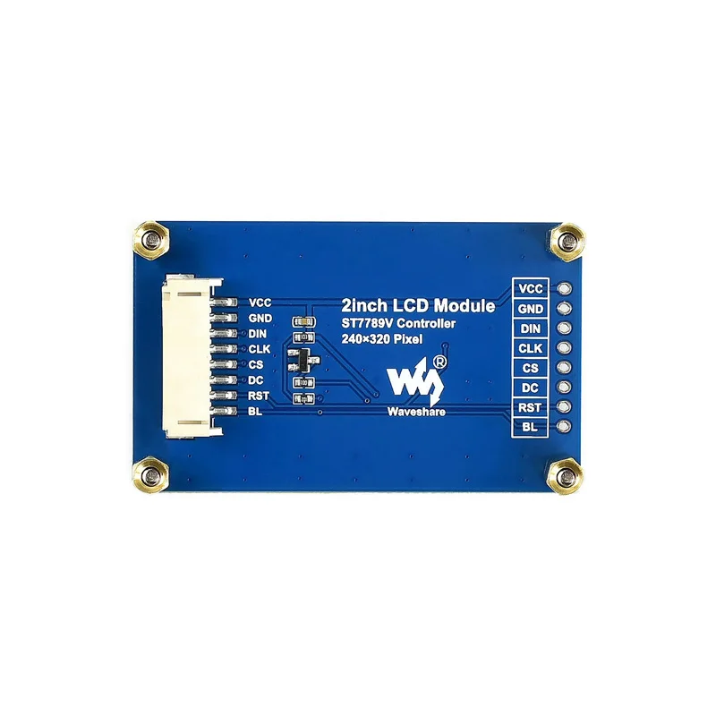 Waveshare Pantalla IPS de 2 pulgadas Interfaz SPI 240 × 320 Módulo de pantalla LCD de 2 pulgadas para Arduino/STM32 / Raspberry Pi / VisionFive2 - imagen 4