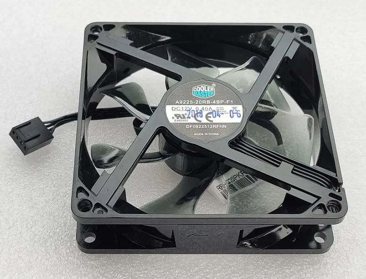 DF 0922512 RFHN nuevo ventilador 9025 9cm 12V 0.26a Control de velocidad de 4 cables ventilador de refrigeración de luz roja Led - imagen 3