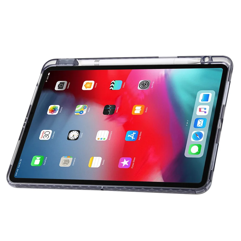 Funda de cuero para iPad Pro 13 2024, carcasa rígida de acrílico con soporte trasero para iPad Pro 11, 13 pulgadas, 2024, M4 con portalápices - imagen 5