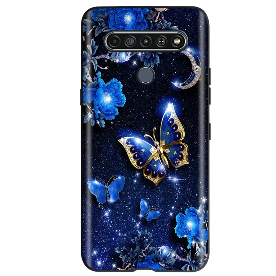 Para LG K61 2020 funda lindo gato mariposa silicona suave a prueba de golpes funda de teléfono para LG K61 K 61 Fundas funda LGK61 Coque 6,53 ''Cubierta - imagen 2
