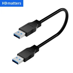 Cable USB 3.0 Extensión Macho-Macho Corto para Datos Rápidos