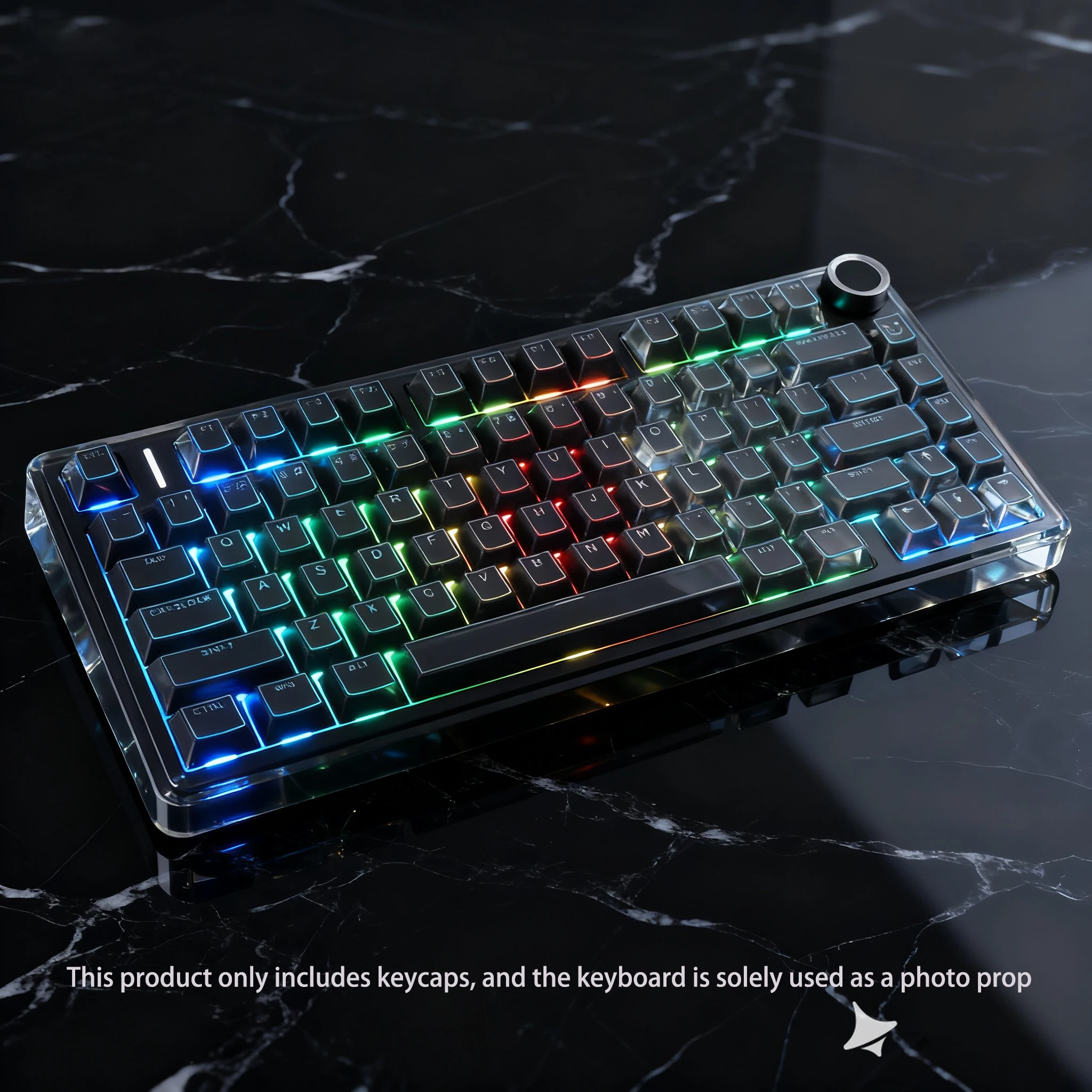 Teclas retroiluminadas RGB con perfil de cereza, 142 teclas, brillantes a través de teclas PBT de doble disparo para interruptores Cherry MX, Teclado mecánico - imagen 3