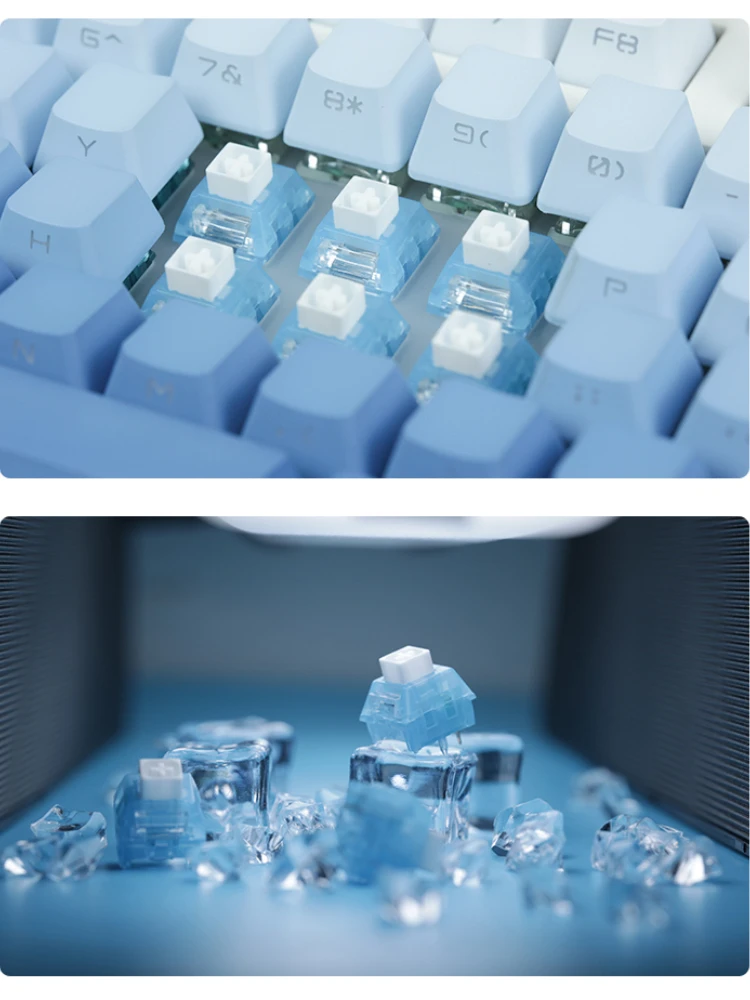 CHOSFOX-Interruptor de eje Polar Fox MX, conmutador RGB personalizado Kaihua, intercambio en caliente, párrafo de Audio lineal de 5 pines, táctil para teclado mecánico - imagen 5