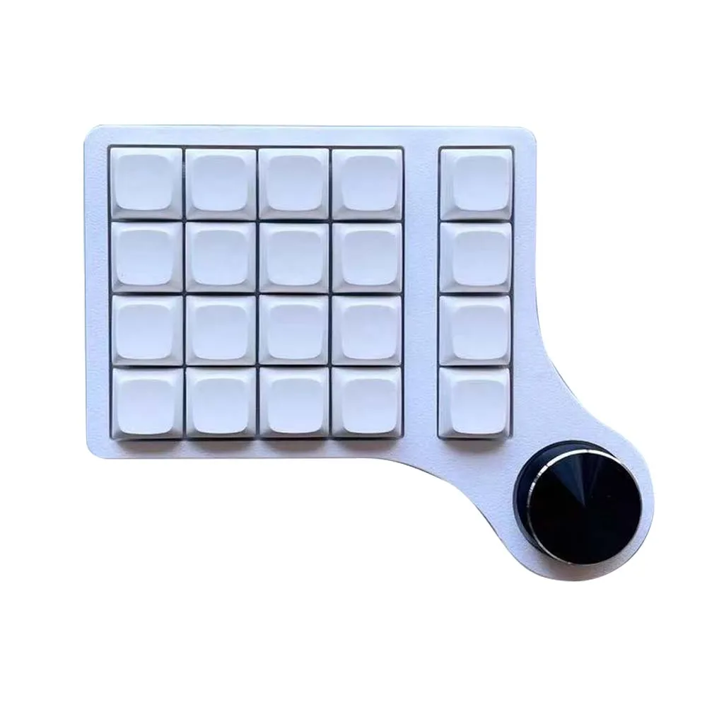 Hotswap BLE 2,4G 3 modos 21 teclas perilla Mini función suplementaria Teclado mecánico para juegos QMK VIAL totalmente programable