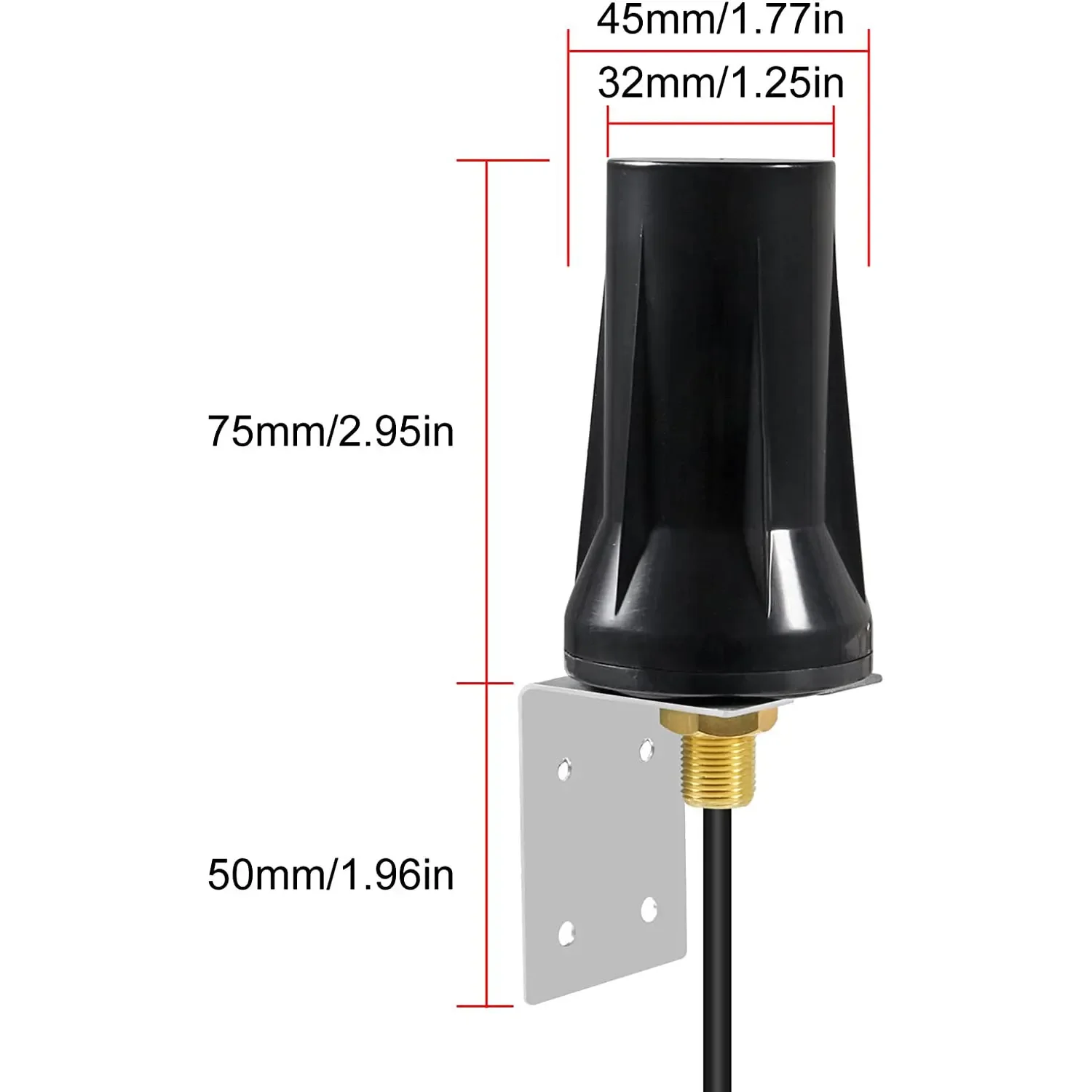 Antena impermeable de banda completa 5G para exteriores, amplificador de 600-5900MHz SMA macho para enrutador, módem de puerta, cámara de rastreo celular - imagen 5