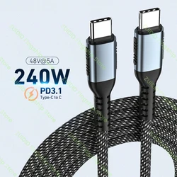 Cable USB-C 240W PD 2m carga rápida iPhone 15 Pro Max MacBook iPad