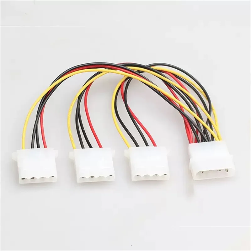 Cable de alimentación de chasis Molex macho de 4 pines a 3 puertos hembra Cable de alimentación IDE Cable de extensión Y divisor 20cm