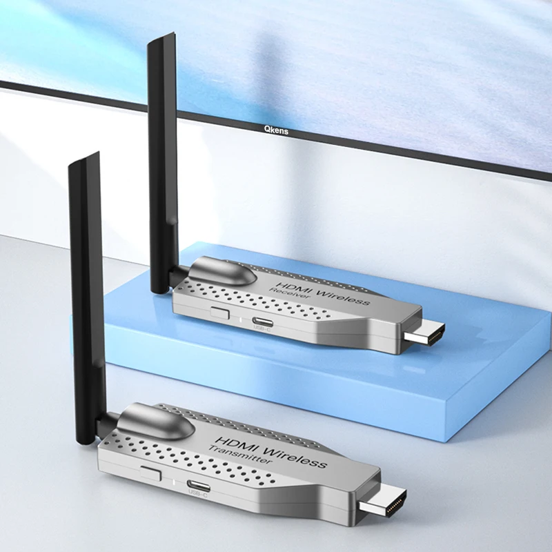 Kit extensor de transmisor y receptor de vídeo HDMI inalámbrico, 1080p, 50m, adaptador Dongle de TV para cámara de PC, portátil para monitorear TV - imagen 3