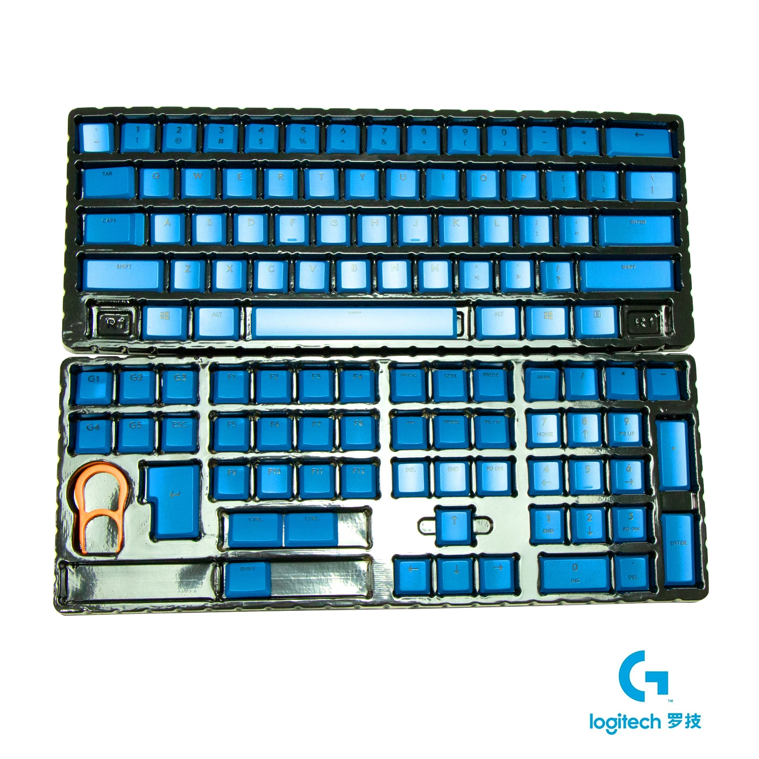 Teclas Logitech G913/G915 de 109 teclas, teclas de sublimación térmica PBT transparentes para teclado mecánico Logitech G913/G915 - imagen 4