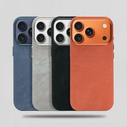 Funda Cuero MagSafe iPhone 17 Pro Max 16 15 14 13 12 Plus – Antigolpes