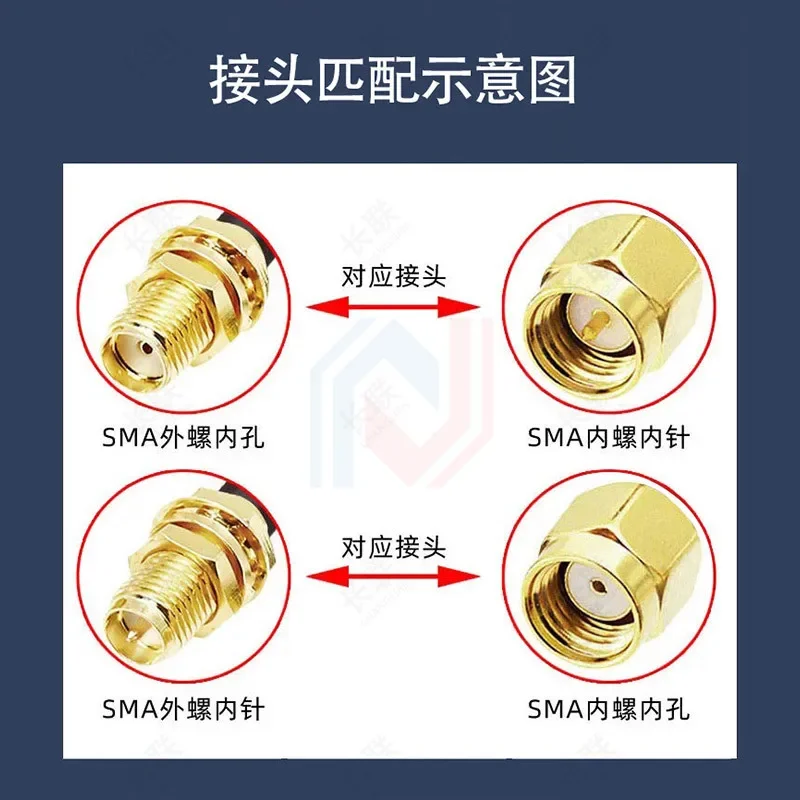 Cable de extensión SMA RG316 Chapado en plata, resistente a altas temperaturas, codo de cabeza recta SMA macho, giro hembra, cable RF personalizado - imagen 4