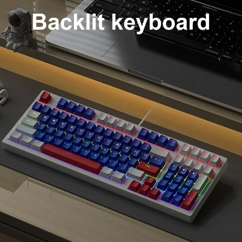 Teclado juegos mecánicos 96 teclas LED TELAGA GAMING JAMINOS DEL LED ERGONONONOMIC - imagen 2