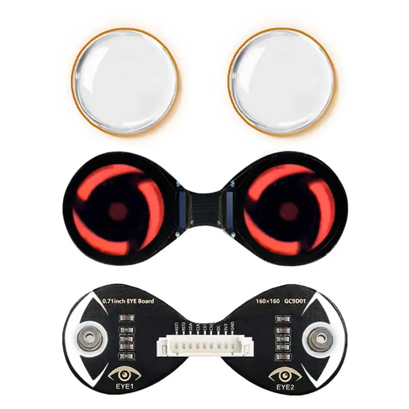 Ojo electrónico para Arduino, pantalla LCD doble redonda de 0,71 pulgadas, Raspberry Pi ESP32 Pico ST