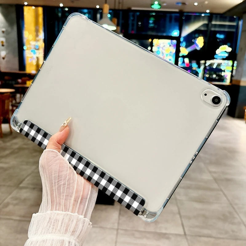 Funda a cuadros en blanco y negro ins para iPad pro 10/11 pulgadas 2020/6a/7a /8a /Air 3a/Air 4a/9a generación/Air 5a generación 2022/Air 11 - imagen 5
