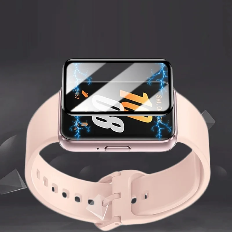 Protector de pantalla para reloj inteligente Samsung Galaxy Fit 3, cristal suave Protector para Samsung Galaxy Fit 3, accesorios de película protectora - imagen 4