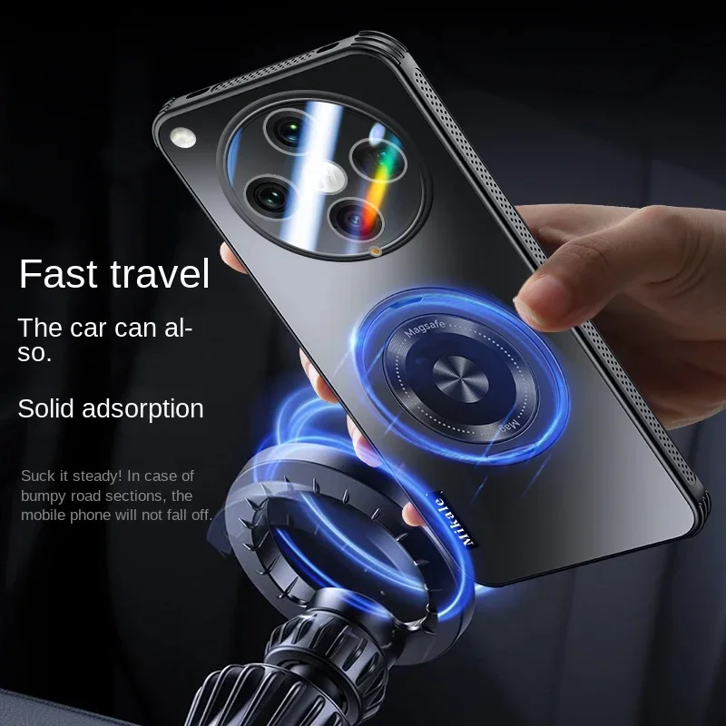 Para Magsafe funda de carga inalámbrica para VIVO X200 Pro Mini X200Pro X 200 X100S X100 Ultra a prueba de golpes cubierta de soporte de anillo magnético - imagen 4