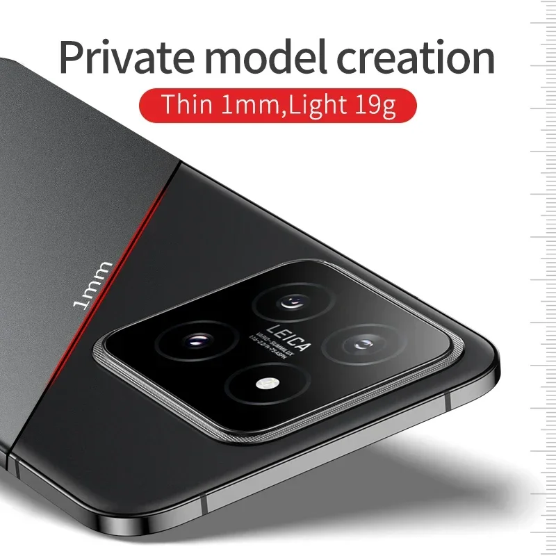 Para XIAOMI Mi 15 Pro Ultra 15T 17 Pro Max 5G funda dura de PC a prueba de golpes antihuellas ligeras Ultra delgadas mate - imagen 3