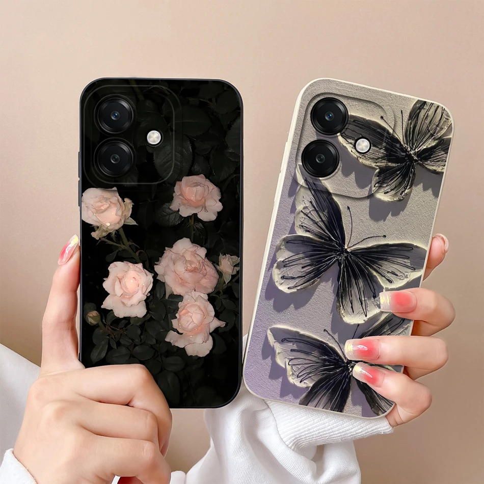 For Oppo A3 Pro A3X A40 A80 Phone Case Creative Full Protection Back Cover For Oppo A 3 OppoA3 4G 5G Soft Liquid Silicone Fundas - imagen 3
