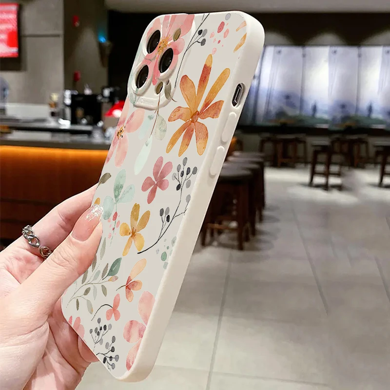 Funda de teléfono con estilo y flor de primavera para Xiaomi Mi 11 Lite 5G 14 13T 13 12T 12 12X Poco M6 X6 X5 X3 F5 F6 Pro, funda de parachoques suave - imagen 4