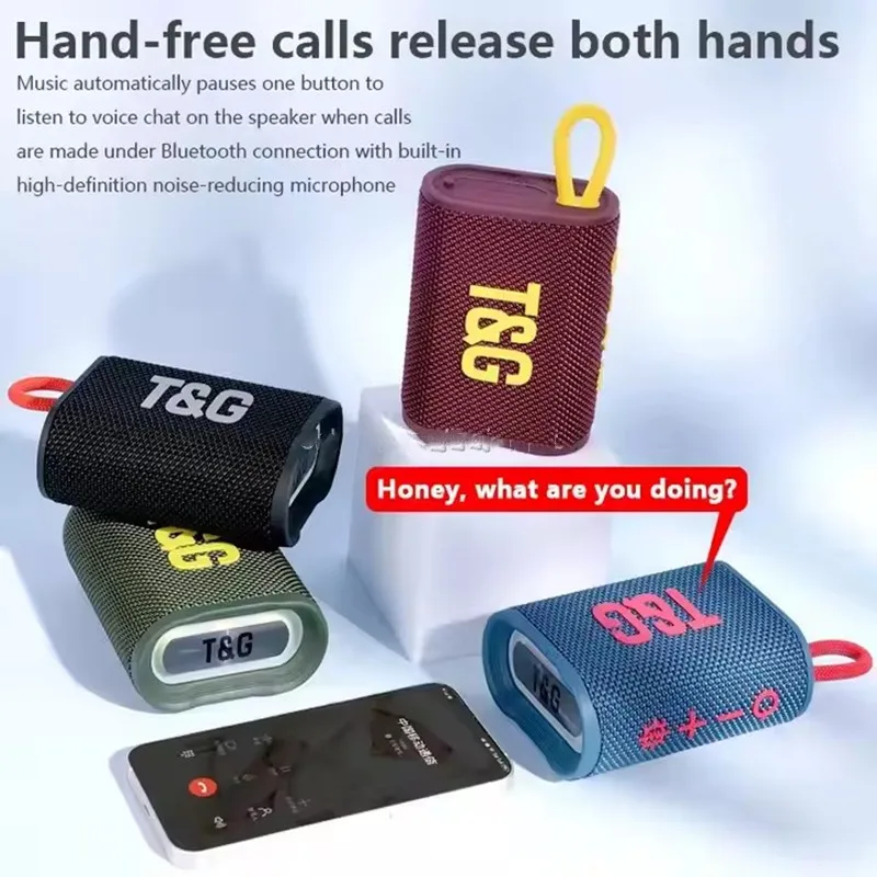 NewWireless portátil Bluetooth IPX 7 altavoz impermeable TG396 altavoz inalámbrico Bluetooth para exteriores Ultra bajo Mini Boombox TWS - imagen 2