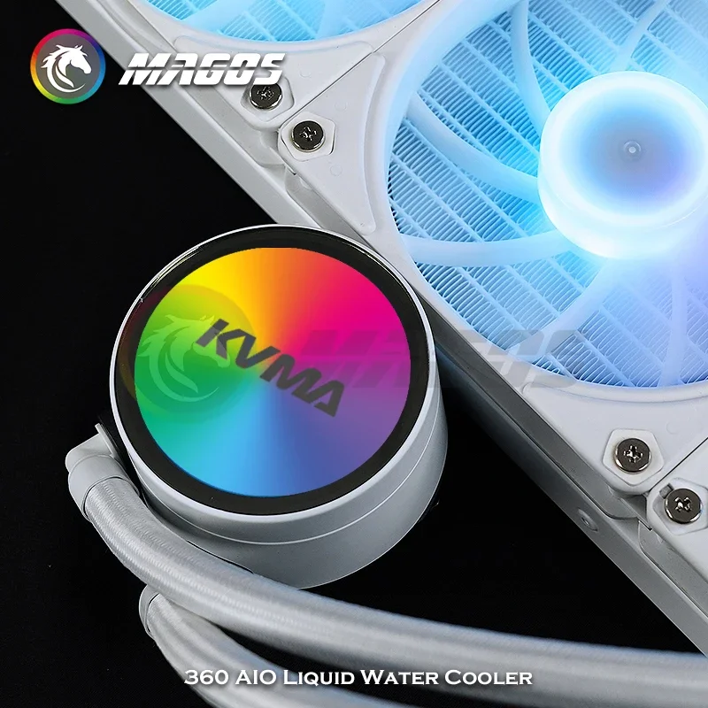 CPU Watercooler AIO caja de ordenador PC Kit de refrigeración por agua para AMD AM4 AM5 Intel 12Th 13Th LGA 1200 1700 360 AIO enfriador de agua líquida - imagen 5