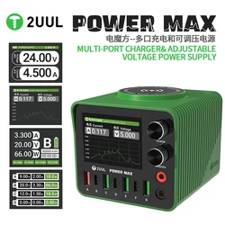 2UUL PC01 POWER MAX 200W fuente de alimentación de carga rápida multipuerto puerto único 65W MAX para teléfono móvil tableta herramientas de carga rápida