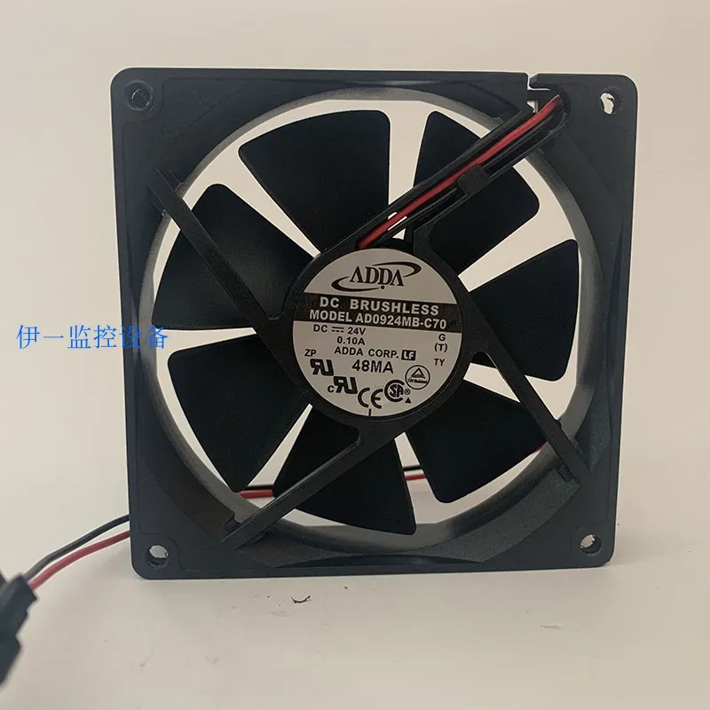 AD0924MB-A70GL-ventilador ADDA 9025 DC, 24V, 0.1A, 90mm, silencioso, fuente de alimentación - imagen 2