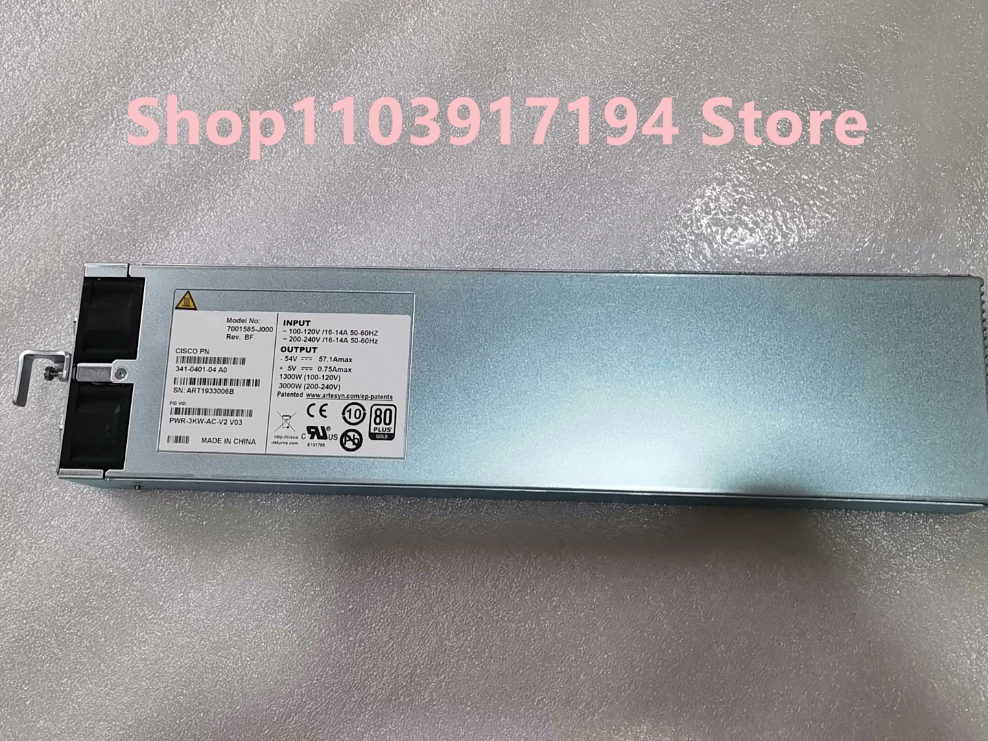 ASR 9000 PWR-3KW-AC-V2 V03 7001585-J000 341-0401-04 A0  Power supply - imagen 3