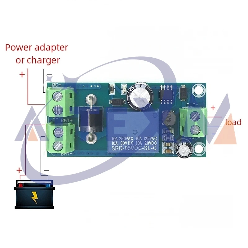 Módulo de batería de litio de batería de espera de conmutación automática de fallo de energía YX850 JY-850 DC 5V-48V convertidor de emergencia Universal - imagen 4