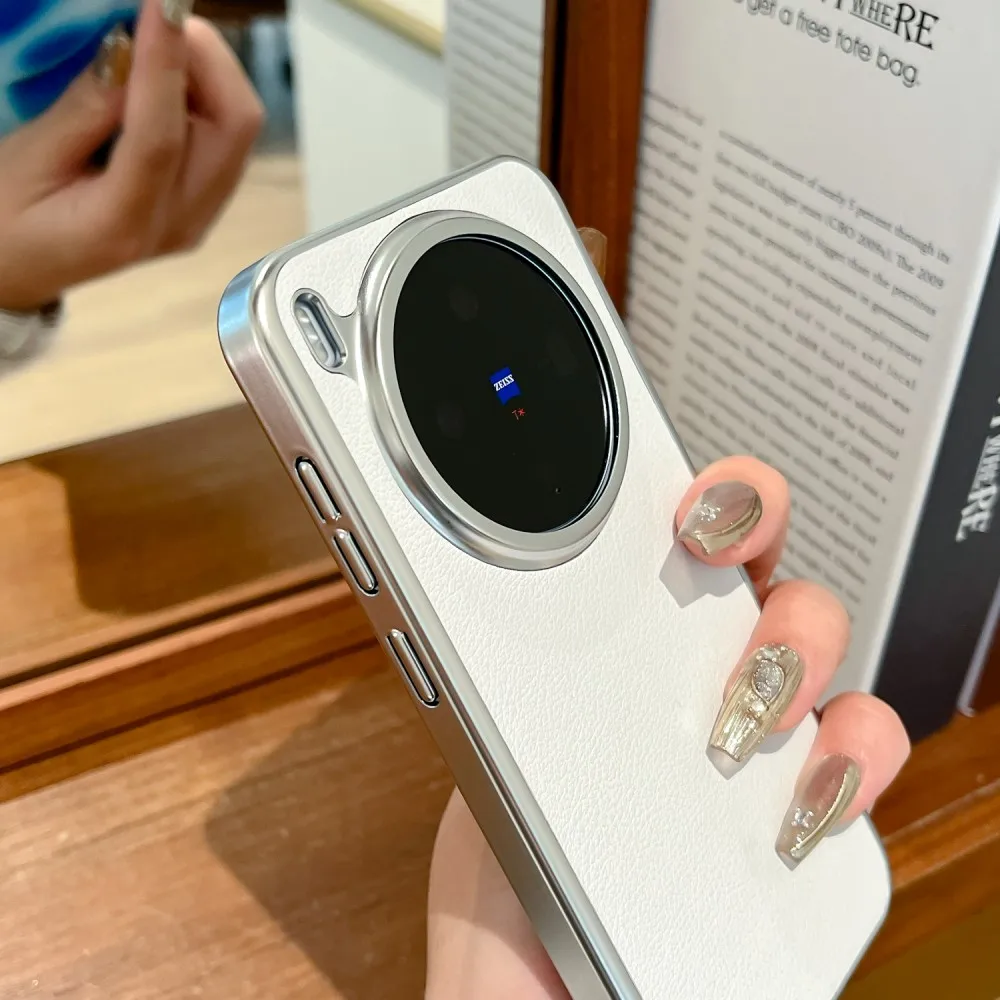 Para VIVO X300 Pro funda de lujo dura de PU funda protectora trasera para VIVO X300 X300Pro carcasa de teléfono - imagen 5