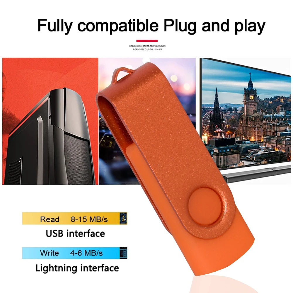Unidad Flash USB Personalizada, Memoria de 8 GB, 16GB y 32 GB, Pen Drive para Negocios, 10 Unidades por Paquete, Venta al por Mayor, Envío Gratis - imagen 2
