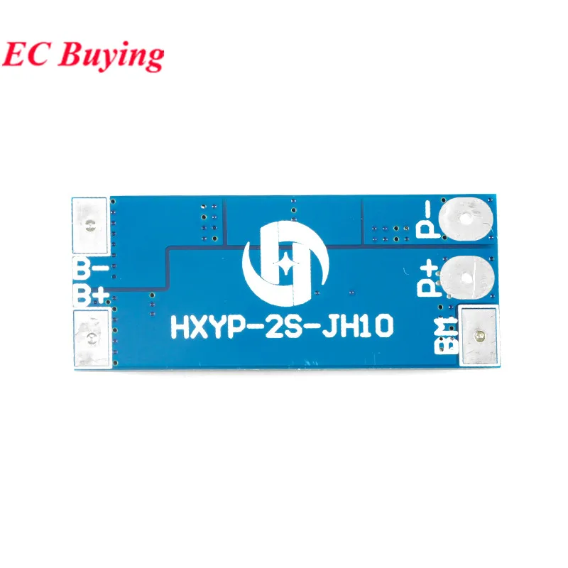5 uds/1pc 2S 7,4 V 8,4 V 8A BMS 18650 Placa de protección de carga de batería de litio 10A ecualizador de iones de litio módulo PCB de carga equilibrada - imagen 5