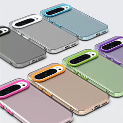 For Google Pixel 9 Pro XL Case Pixel 9 Pro Cover Candy Color Translucent Matte Shockproof Protective Bumper For Pixel 9 Pro XL