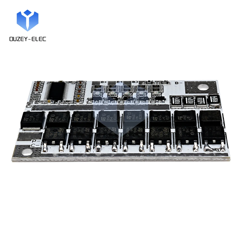 Placa de protección de batería de litio 3S 4S 5S, sistema de gestión de batería, módulo de ecualización activa con luz indicadora, módulo BMS