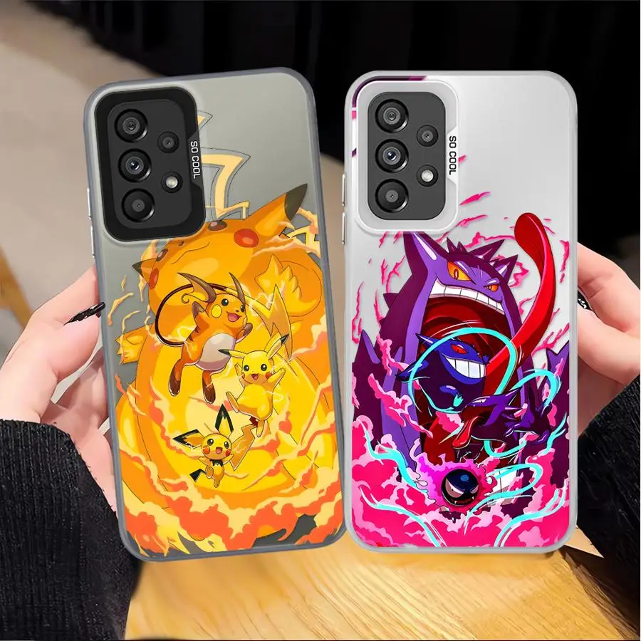 Funda para Samsung Galaxy A13 A14 A26 A31 A11 A12 A32 A34 A24 A25 A15 A16 A21s A23 A17 A20s A36 A35 funda trasera para teléfono Poke-mons - imagen 3