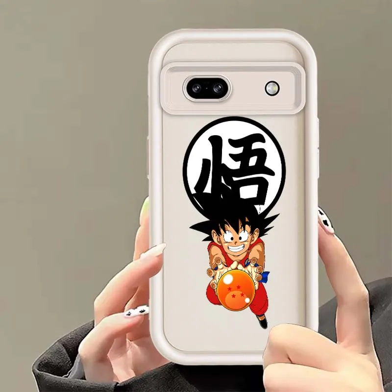 D-Dragon Ball Linda funda de Goku para Google Pixel 9 8 7 8A 7A Pro XL funda de teléfono con escalera de ojos - imagen 4