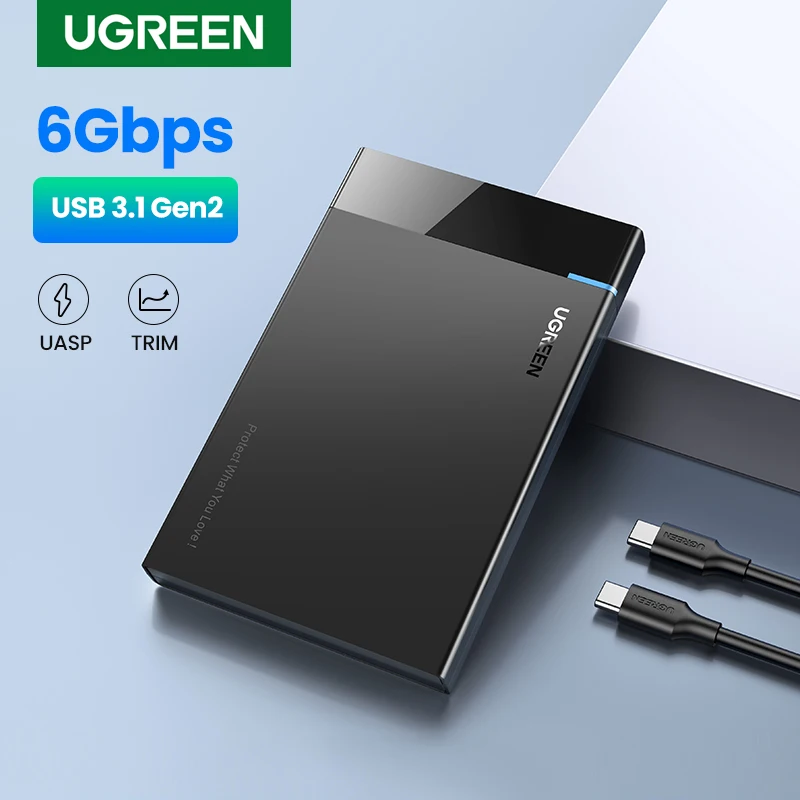 UGREEN Carcasa Externa USB-C 2,5 Disco Duro SSD/HDD
