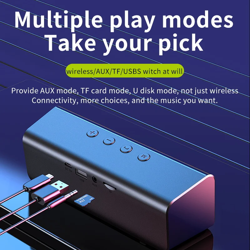 Zealot-altavoz inalámbrico portátil para exteriores, Subwoofer, TWS, batería de 1800mAh, estéreo fuerte, graves potentes Cable de carga, - imagen 4