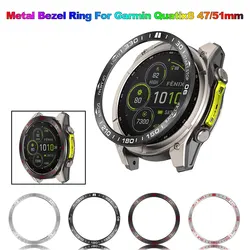 Bisel Acero Inoxidable Garmin Quatix 8 – Protector Reloj 47mm/51mm
