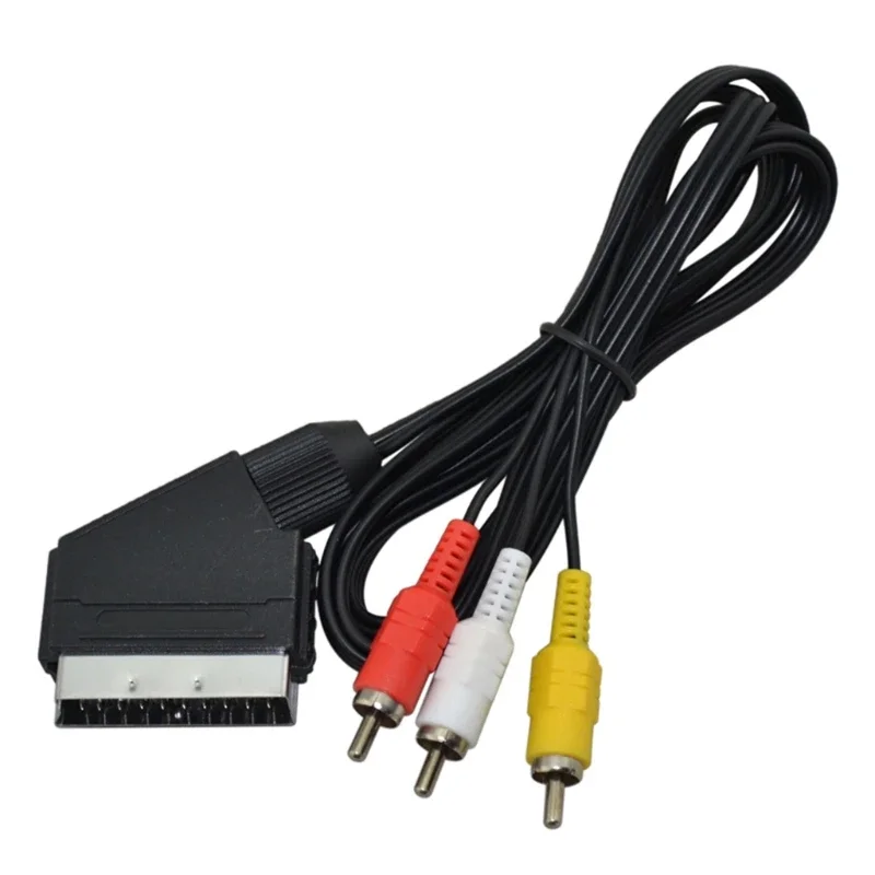 Cable de Audio y vídeo AV SCART de 18m, Cable de TV para conector de Cable SCART NES RGB, nuevo Cable de vídeo RCA para NES FC