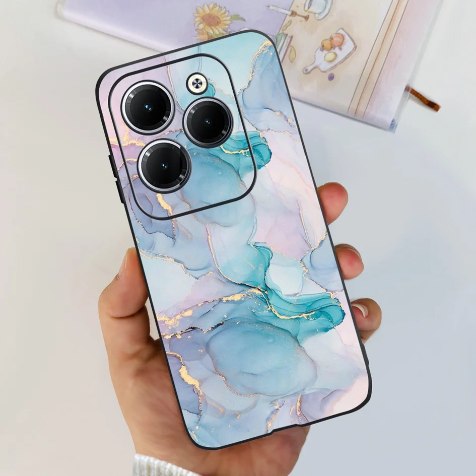 Para Infinix Hot 40 4G Funda 2023 nueva moda amor corazón Funda de dibujos animados Funda trasera de silicona suave para Infinix Hot 40i Hot40 Pro Capa - imagen 3